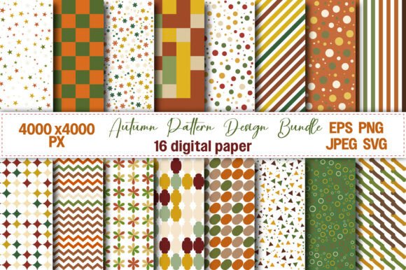 Autumn Pattern Design Bundle: A Creative Resource for Seasonal Projects