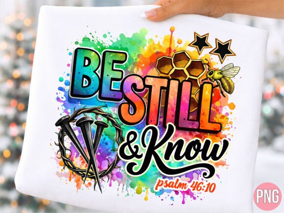 Be Still and Know Psalm Bible PNG