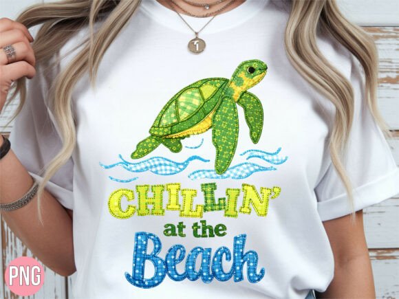 Chillin at the Beach Sea Turtle PNG: Elevate Your Creative Projects with Premium Digital Art