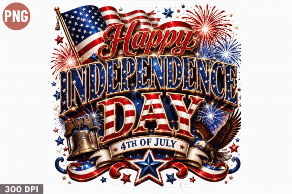 Happy Independence Day USA PNG Design