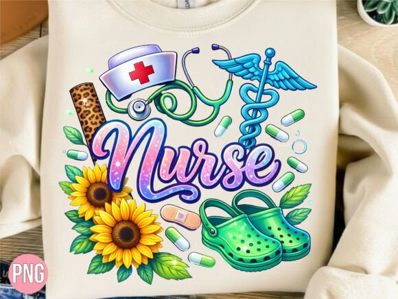 Integrating the Sunflower Stethoscope Nurse Life PNG into Professional Creative Workflows