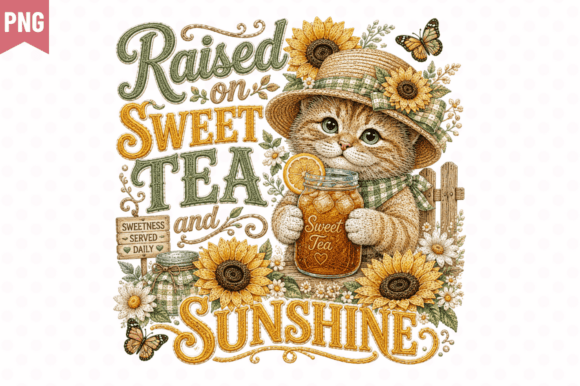 Raised on Sweet Tea Sunshine PNG Design: A Practical Guide for Crafters and Small Business Owners