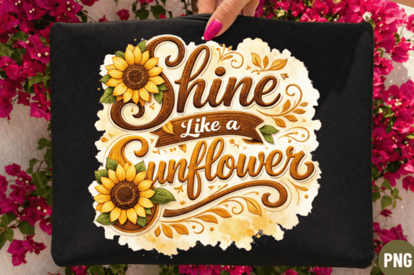 Shine Like Sunflower Png T-shirt Design: A Guide to Flawless Sublimation