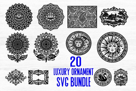 Unlocking Creative Potential: A Comprehensive Guide to the 20 Luxury Ornament SVG Bundle