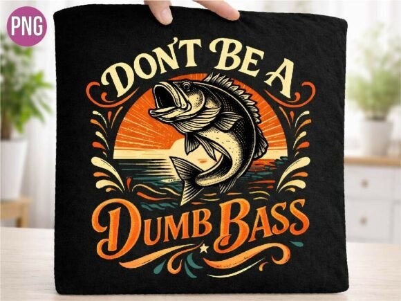 Unlocking Creative Potential with the Don t Be a Dumb Bass Fishing PNG T-shirt Design