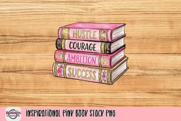 Unlocking Motivation and Style with the Inspirational Pink Book Stack PNG
