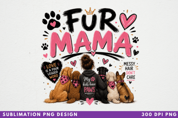 Why the Fur Mama PNG T-Shirt Design Is a Must-Have for Modern Crafters